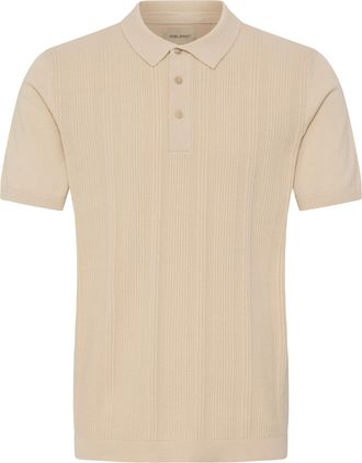 Blend Polokragenpullover BLEND BHBARON POLO PP NOOS, Herren, Gr. XXL, oyster gray, Strick, Obermaterial: 100% Baumwolle, unifarben, regular fit normal, ohne