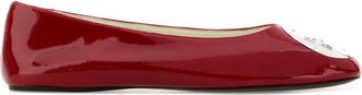 Tory Burch Burgundy Slip On Ballet Flats