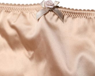 Dolce & Gabbana Beige Silk Blend High Waist Girdle Panty Womens Underwear