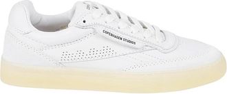 Copenhagen Leren Sneakers met Rubberen Zool - Dames - Sneakers - Wit - 37 EU - Leer - Schoenen