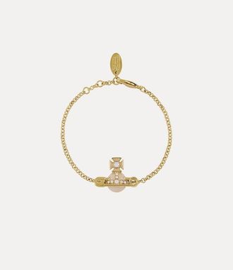Vivienne Westwood Kitty Bracelet Gold-white-opal-crystal-powder-blue-enamel-cream Gold-white-opal-crystal-powder-blue-enamel-cream Women
