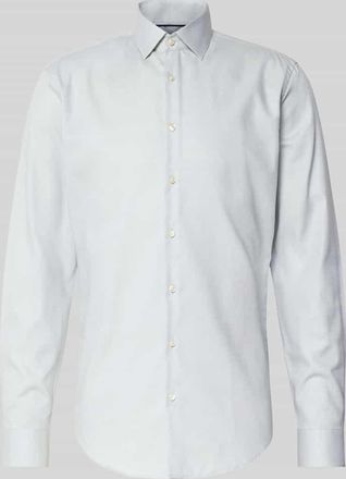 Jake*s Slim Fit Business-Hemd mit Kentkragen in Hellgruen, Größe 37/38