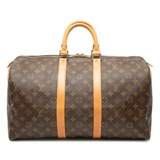 Louis Vuitton Pre-owned Weekend Bags, female, Brown, Size: ONE SIZE Pre-owned Keepall 45