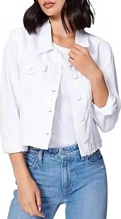 Paige Relaxed Vivienne Jacket In Crisp White