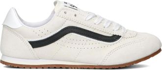 Vans Schoenen, Dames, Wit, 40 EU, Denim, Beige Lowpro Sneakers voor dames