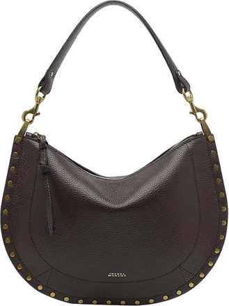 Isabel Marant Coffee Oskan Soft Zip Shoulder Bag