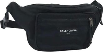Balenciaga Pre-owned Belt Bags, female, Black, Size: ONE SIZE Pre-owned Vintage Nylon Body Bag