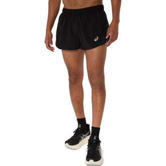 Asics Laufshorts ASICS ASICS CORE SPLIT SHORT, Herren, Gr. XXL, N-Gr, schwarz (performance schwarz), Obermaterial: 90% Polyester, 10% Elasthan, Hosen Laufsh