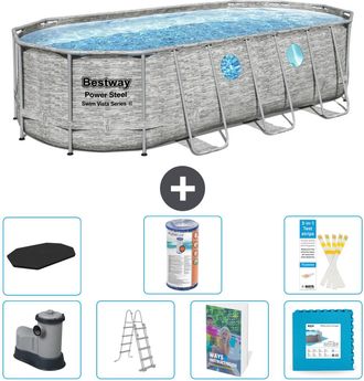 Bestway Piscina Bestway Power Steel Oval - 549x274x122 Cm - 8-piezas S602
