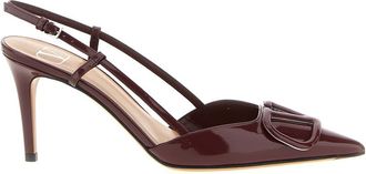 Valentino Garavani Maroon Slingback Pumps