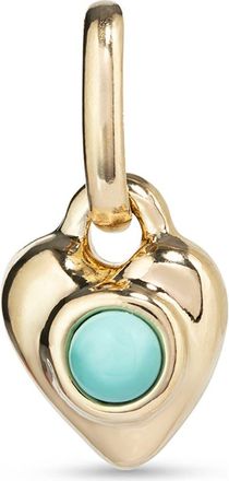 UNOde50 18K Gold-Plated Charm in the Shape of a Heart and with Murano Glass at Nordstrom