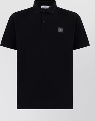 Stone Island short sleeve cotton polo shirt