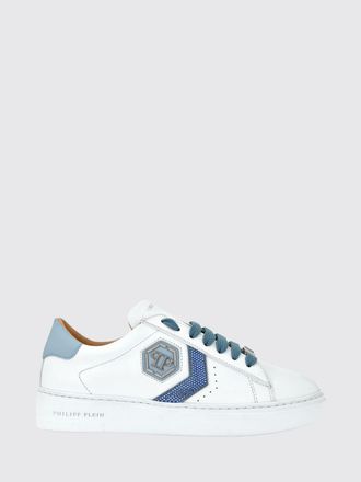 Philipp Plein Sneakers basse in pelle con monogram e logo Hexagon