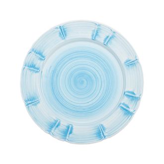 Arcucci Provence Spiral Plate, Turquoise