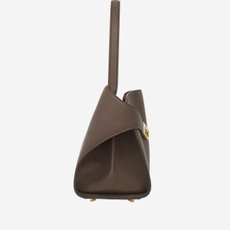 Ferragamo Womens Shoulder Bag Hug Soft Leather Brown