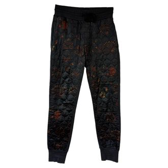 Dries Van Noten Quilted Printed Pants in Multicolor Cotton
