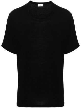 Tシャツ・カットソー SAINT LAURENT Men T Shirts 757294YBMV21000 Black Saint Laurent T-Shirt | Saint Laurent | YSL US