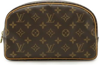 Louis Vuitton Brown Monogram Canvas Clutch Bag Pouch (Pre-Owned)