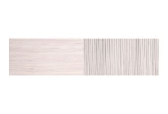 HERDASA Cabecero para cama de 135cm blanco impresi&oacute;n vallado 67x225x3 cm