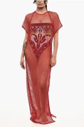 Dsquared2 Openwork Maxi Beach Cover-up Dress size S