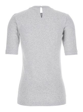 Brunello Cucinelli Womens T-Shirt Crew Neck Grey Cotton T-Shirts & Jerseys