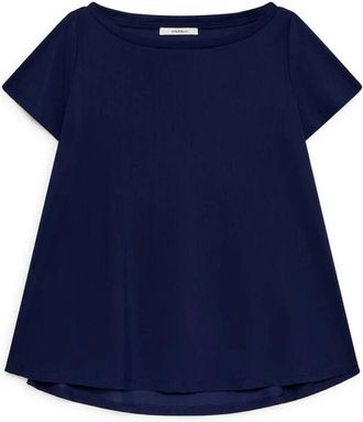 Maliparmi Soft Jersey T-shirt - Dames - T-shirts - Blauw - L - Tops
