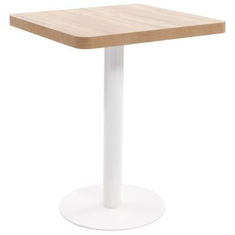 Berkfield Home Bistro Table Light Brown 60X60 cm MDF