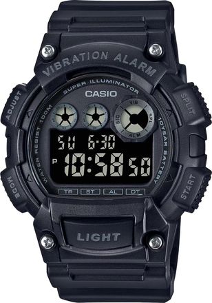 Casio Mens Shock-Resistant Digital Sport Watch with Black Dial - W-735H-1BV