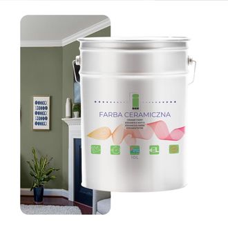 OEM Pintura Cer&aacute;mica Para Paredes Lavable Verde Oliva 10l Resistente A Las Manchas