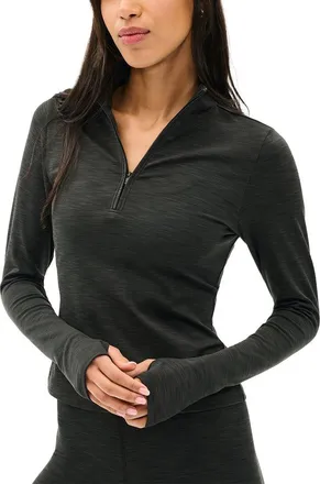 SPLITS59 Splits59 Stevie Active Rib Half Zip Waist Length Top