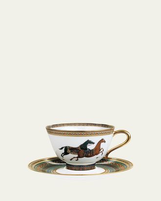 Herm&egrave;s Cheval DOrient Tea Cup & Saucer