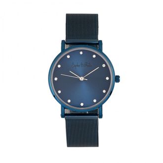 Sophie & Freda Savannah mesh armbandhorloge met Swarovski-kristallen
