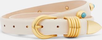 D&eacute;hanche D&eacute;hanche Hollyhock embellished leather belt