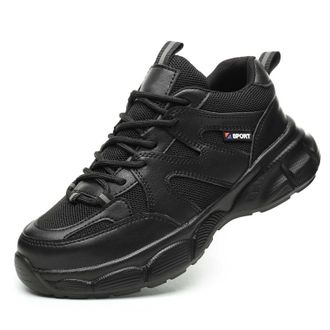 Generic Womens Fashion Sneakers Mesh Lace Up Velvet Platform Protective Work Boots with Thick Sole for Labor Womens Trainers Ladies Shoes Size 7 Wedge Women M