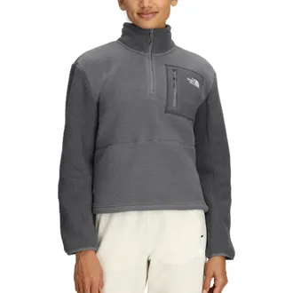 The North Face Yumiori Jacket Womens Smoked Gray Long Sleeve 1/4 Zip GBO3874