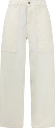 SOEUR Soeur, Broeken, Dames, Wit, XS, Katoen, Kurt Wijde Broek