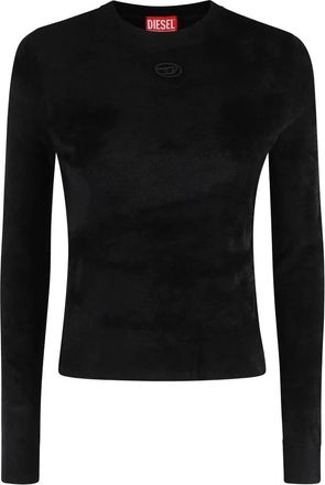 Diesel 9XX Top - Dames - Ronde hals truien - Zwart - M - Truien & Vesten