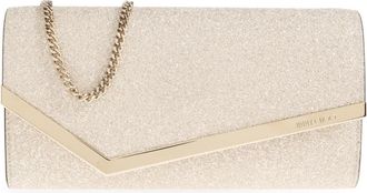 Jimmy Choo London Emmie Clutch - Dames - Clutches - Geel - ONE Size - Leer - Tassen