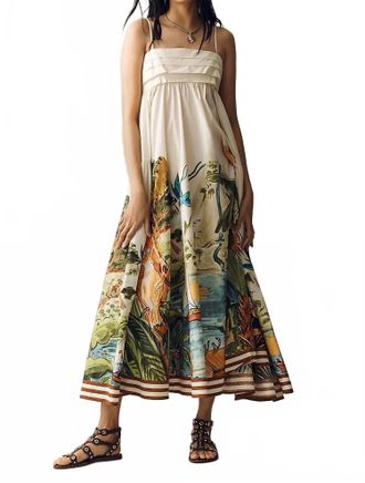 Alemais Toucan Tango Midi Dress In Multi