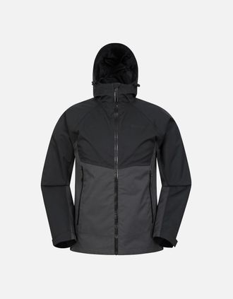 Mountain Warehouse Mens Mountain Warehouse Mens Verge Extreme Waterproof Jacket - Black - Size: 40/Regular
