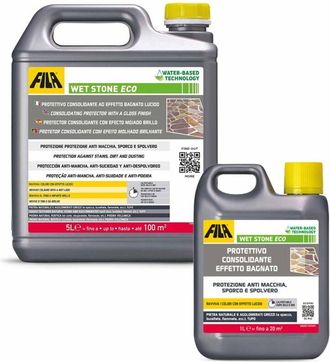 Fila 60900005isp Wet Stone Eco Protector Consolidante Efecto Mojado 5 Litros - Ref: 60900005isp