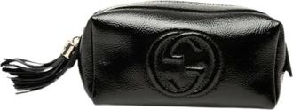 Gucci Pre-owned Soho Cosmetic - Dames - Vintage Accessoires - Zwart - ONE Size - Leer - Vintage