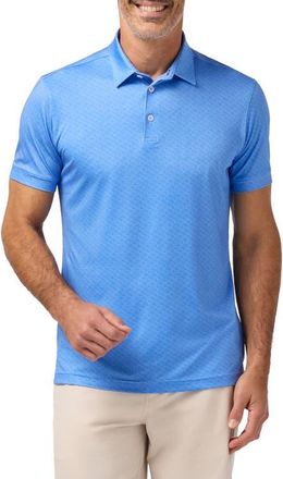 Mizzen+Main Versa Trim Fit Performance Golf Polo in Skyline Blue Texas Forever at Nordstrom, Size X-Large