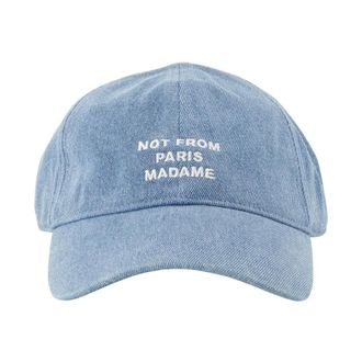 Dr&ocirc;le de Monsieur Accessoires, Heren, Blauw, ONE Size, Katoen, Slogan Cap