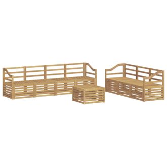 vidaXL Juegos De Sof&aacute;s Madera De Acacia S&oacute;lida Vidaxl