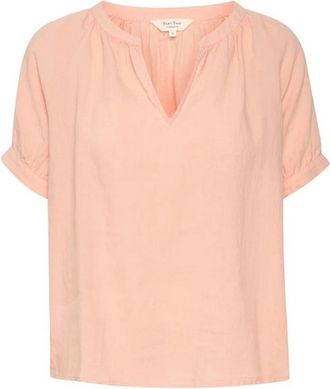 Part Two Koraalroze Linnen Blouse - Dames - Blouses - Roze - M - Linnen - Overhemden