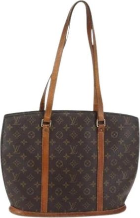 Louis Vuitton Tweedehands Canvas Louis Vuitton tassen - Dames - Vintage Schoudertas - Bruin - ONE Size - Vintage