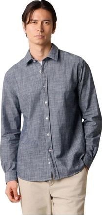 Brooks Brothers Slim Fit Katoen Klassiek Overhemd - Heren - Casual Overhemden - Blauw - L - Katoen - Overhemden