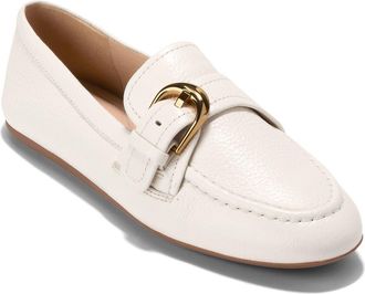 Cole Haan Grand Ambition Alette Buckle Loafer in Powder Tumbled Leather at Nordstrom, Size 8