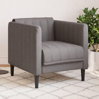 vidaXL Sill&oacute;n De Tela Gris Taupe Vidaxl